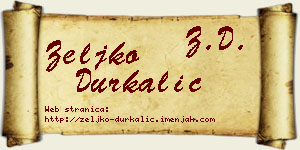 Željko Durkalić vizit kartica